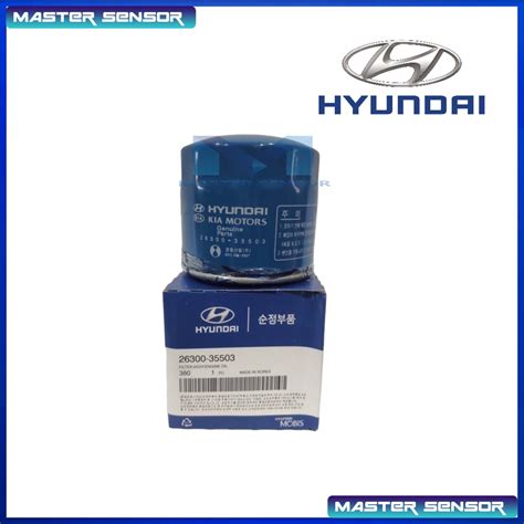 (100% ORIGINAL) HYUNDAI Oil Filter 26300-35503 for KIA Cerato Forte K3 ...