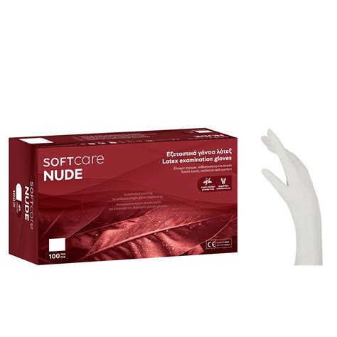 Powder Free Latex Soft Care Nude Gloves White Biocare
