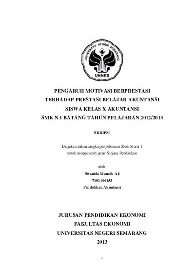 Top Pdf Sebaran Klasifikasi Motivasi Berprestasi Belajar Akuntansi