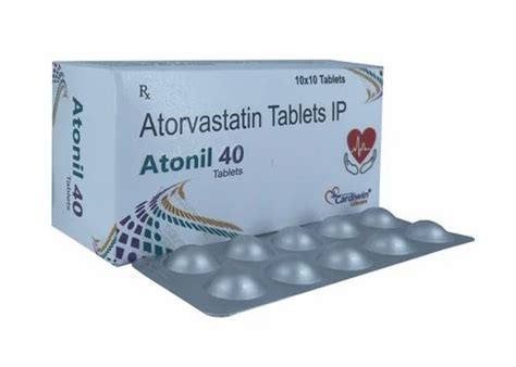 Atorvastatin 40mg Tablet at Rs 2160/box | Atorvastatin Tablet in ...