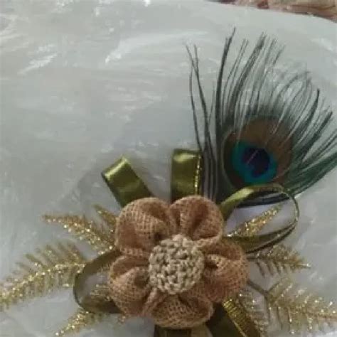 golden handmade jute flowers  rs piece   delhi id