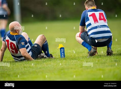English Mens Amateur Rugby Union Players Playing In A League Game Stock Photo Alamy
