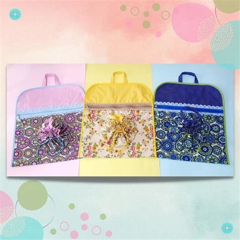 Kit Porta Lingerie E Necessaire Trouxinha M Dia Em Tecido Elo