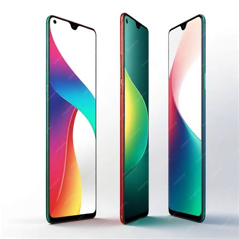 Tres tipos diferentes de teléfonos celulares con diferentes colores y