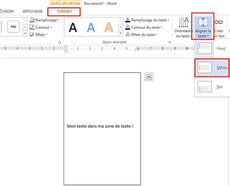 Aligner Du Texte Verticalement Dans Une Cellule Avec Word