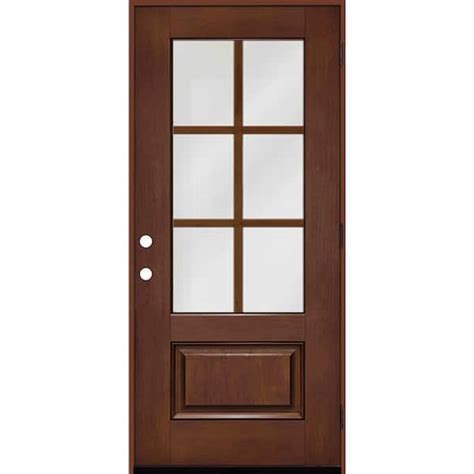 Steves Sons Regency 36 In X 80 In 3 4 6 Lite Clear Glass LHOS