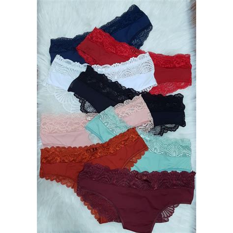 Kit Calcinha Plus Size Patr Cia A Cintura Alta De Microfibra Tanga Plus Lingerie Plus