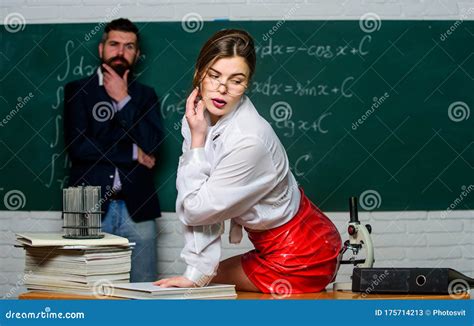 Learning To Seduce Woman Back To Class Sensual Woman Teacher With