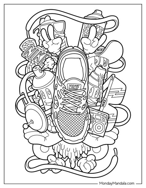 Nike Coloring Pages Free Pdf Printables Off