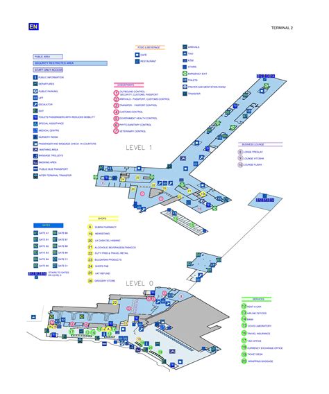 Sofia Airport Terminal Map (2025-2024) - All Maps