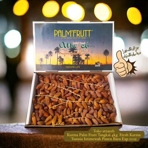 Jual Kurma Palm Frutt Tangkai Original 4kg Fresh Kurma Tunisia Tangkai