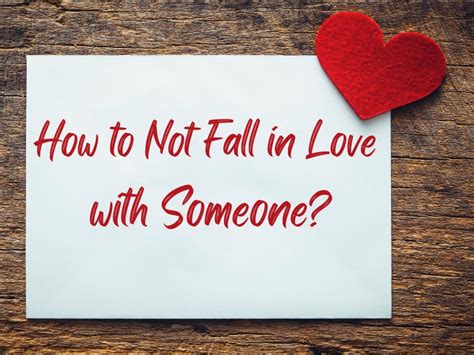 Tips To Avoid Falling In Love With The Someone