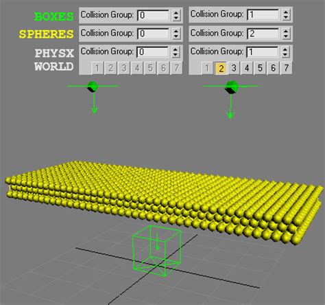 PFTools Box2 Documentation: PhysX Shape Operator Collision Group