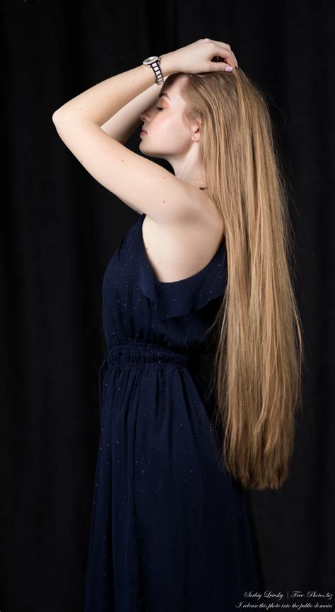 Photo Of Diana A Year Old Girl With Natural Blonde Long Hair Photographed In May By