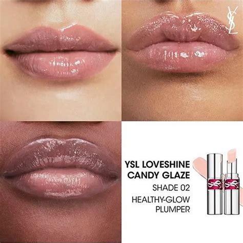 Set Son Dưỡng Yves Saint Laurent YSL Loveshine Candy Glaze Màu Hồng Nude Màu Cam Nude