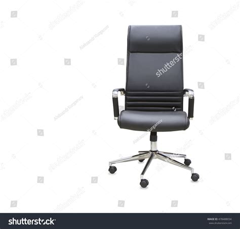 Modern Office Chair Black Leather Isolated Stock Photo Edit Now 478488034