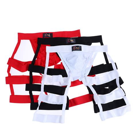 Straps Underwear Men Sexy Bondage Lingerie Long Socks Leg Belt Briefs Elastic Costume Stockings