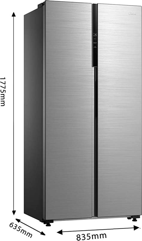 Midea Mdrs619fgf46 Freestanding American Fridge Freezer With Electronic