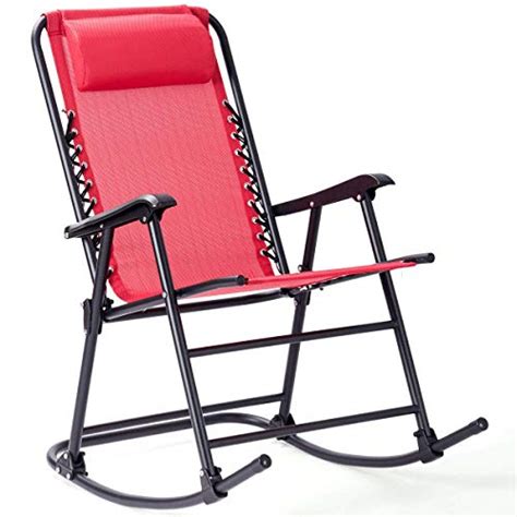 Goplus Chaise Bascule Pliante Z Ro Gravit Avec Oreiller Et