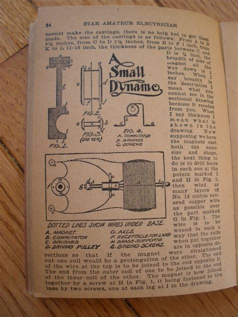 1907 THE STAR AMATEUR ELECTRICIAN Scientific Booklet SUPERNOVA ANTIQUES