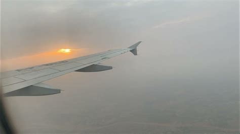 Golden Hour Flight Pia Airbus A320 🇵🇰 Pk 305 Landing In Karachi From Lahore Youtube