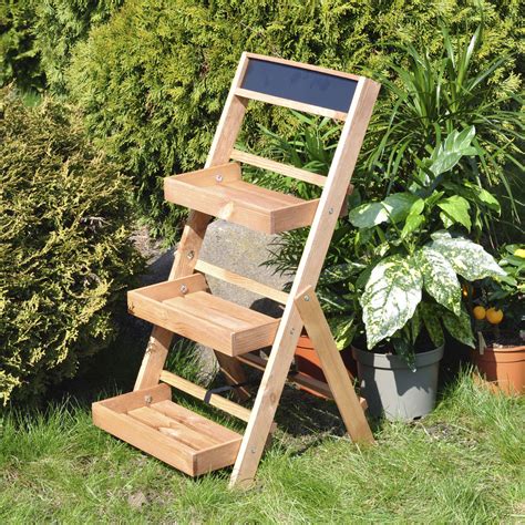 Подставка для цветов и декора напольная 3 полки из массива сосны ...