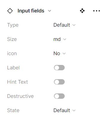 Input Fields Figma Component Pagedone