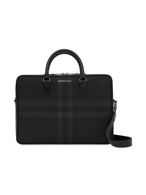 Shop Burberry Ainsworth Plaid Briefcase Saks Fifth Avenue