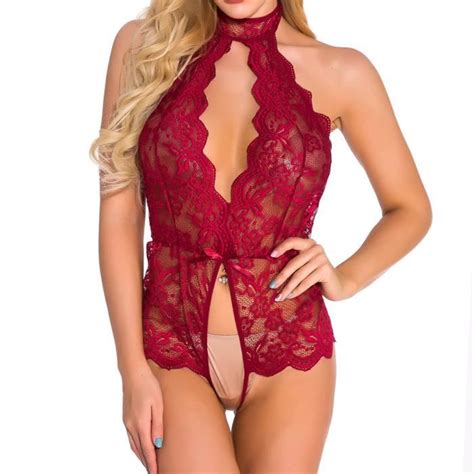 Body Femmes Mode Élégante Lingerie Sexy Dentelle Gaze Sous Vêtements