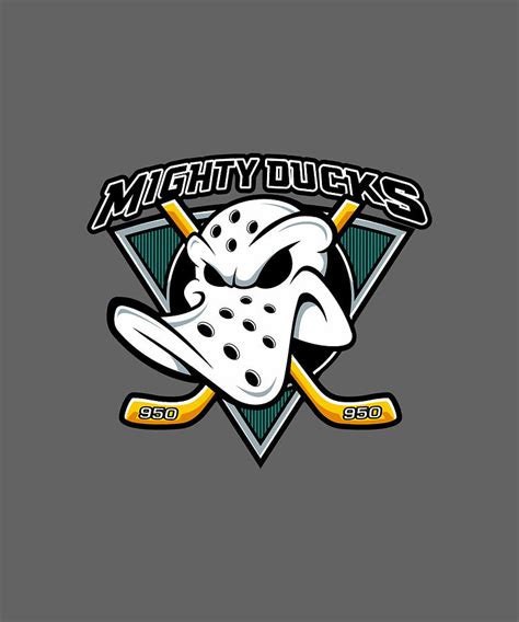 The Mighty Ducks 90s Logo Hockey Digital Art by Kha Dieu Vuong