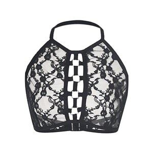 Nhnkb Lingerie Sexy Da Donna In Pizzo Lingerie Sexy Push Up Trasparente Con Schiena