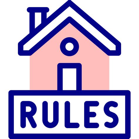 House Rules Detailed Mixed Lineal Color Icon