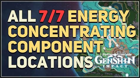 All Energy Concentrating Component Locations Genshin Impact Youtube