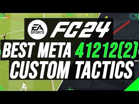 BEST META TACTICS Best 41212 2 Custom Tactics EA FC 24 YouTube