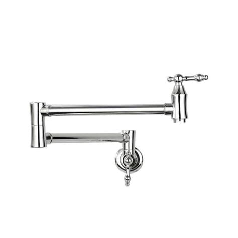 Fapully Wall Mounted Pot Filler Faucet In Chrome Fa 1013czd The Home Depot