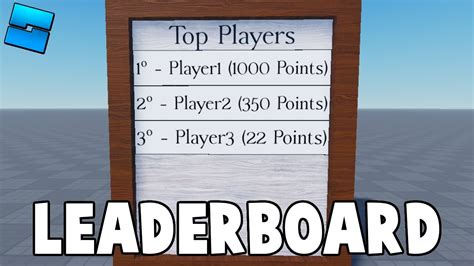 Como Criar Uma Leaderboard Simples Ordereddatastore Roblox Studio