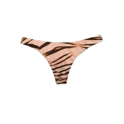 TANGA ASA DELTA ZEBRA NUDE Princessriobikini