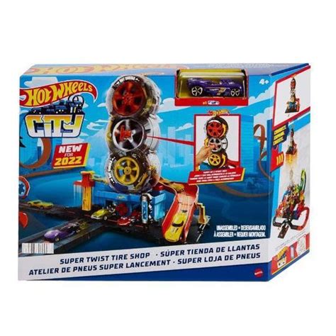 Hot Wheels City Super Loja De Pneus HDP02 MATTEL Pistas Magazine Luiza