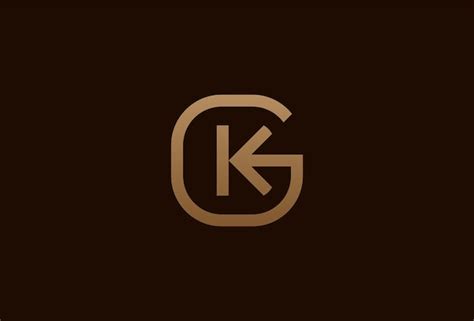 Premium Vector Initial Gk Or Kg Logo Monogram Logo Design Combination