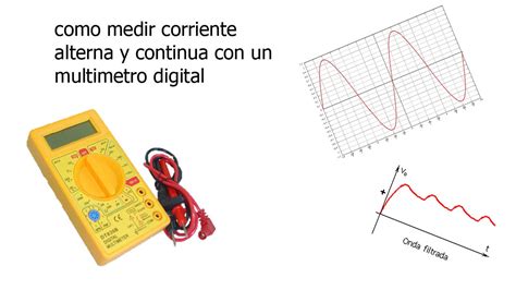 Como Medir Corriente Alterna Y Continua Con Un Multimetro Digital Youtube