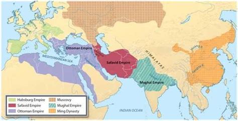 Comparing Ottoman Safavid And Mughal Empires In A Venn Diagram