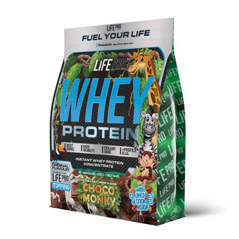 Life Pro Whey Choco Monky 2kg Bag Edition – Life Pro Nutrition Macedonia