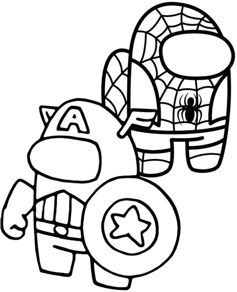 500 Collections Coloring Pages Spiderman Among Us Best Free Coloring