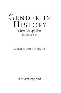 Gender in History: Global Perspectives 2nd edition | 9781405189958 ...