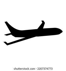 Airplane Silhouette Side View Vector Art Stock Vector (Royalty Free ...