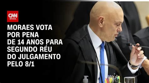 Moraes vota por pena de 14 anos para segundo réu do julgamento pelo 8 1