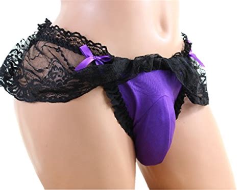 Aishani Sissy Pouch Panties Men S Lace Skirted Mooning Bikini