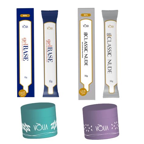 Kit Gel Base Volia Refil Gel Classic Nude Pote Volia Shopee Brasil