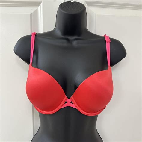Victoria Secret Very Sexy Padded Demi Red And Hot Depop