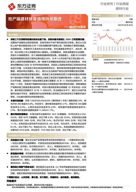 建材行业周报：地产端建材修复值得持续跟进下载 报告汇